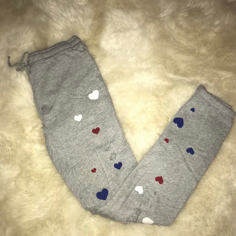 LAUREN MOSHI TIKI SCATTERED HEARTS SWEATS